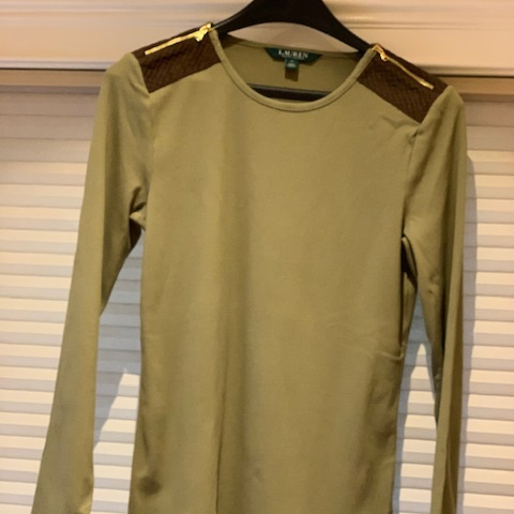 Green and brown shirt